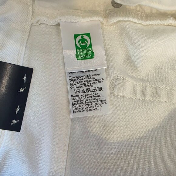 J.Crew Curvy Essential Straight White Jean All Day Stretch Size 31 - Picture 5 of 6